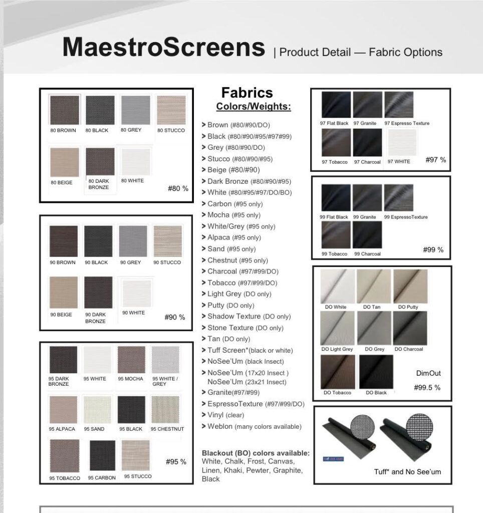MaestroShield Motorized Screens